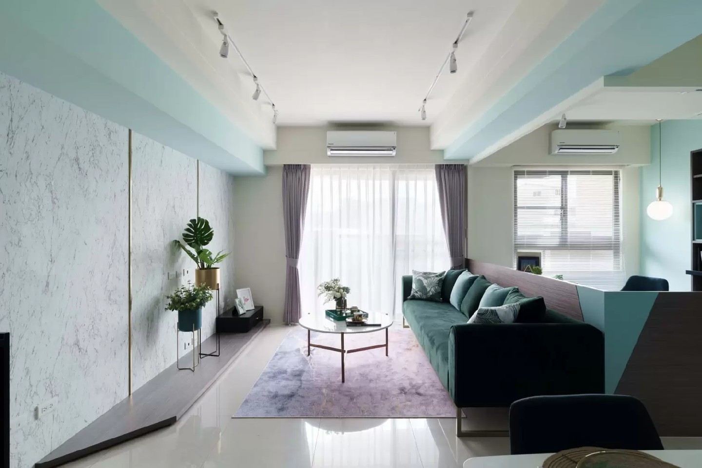 現(xiàn)代北歐風格效果圖賞析 漸變藍的純凈空間 現(xiàn)代北歐風格效果圖賞析 漸變藍的純凈空間