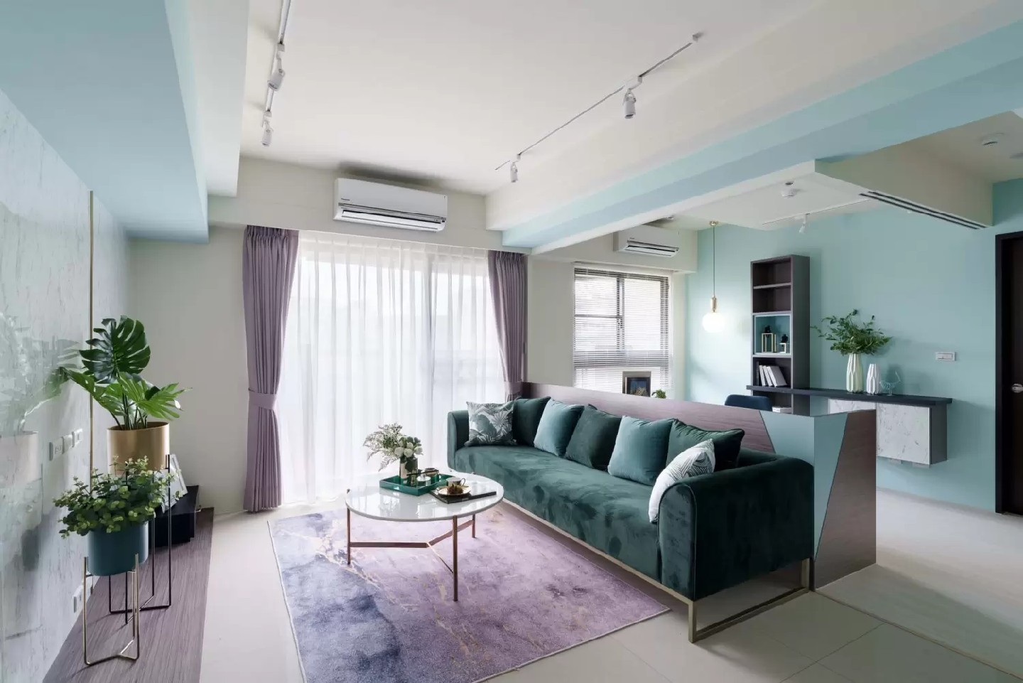 現(xiàn)代北歐風格效果圖賞析 漸變藍的純凈空間 現(xiàn)代北歐風格效果圖賞析 漸變藍的純凈空間