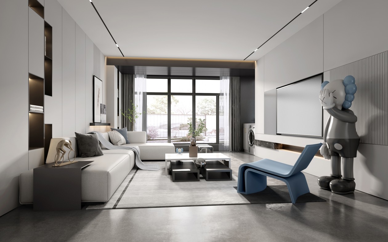 龍湖九里晴川-現(xiàn)代簡約-臥室設(shè)計(jì)效果圖